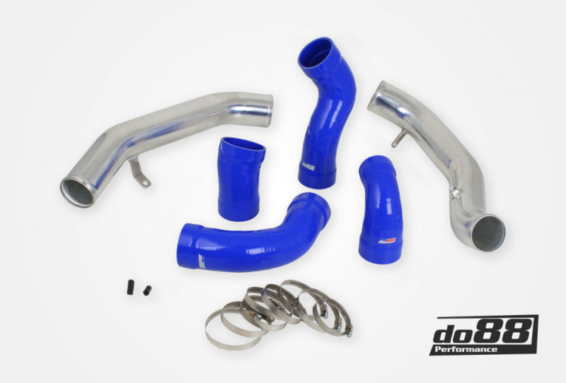do88 Intercooler Pressure Pipe Kit - Volvo 3.0L T6 (P3) 2008-2015 - Blue Hoses