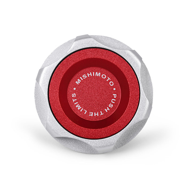 Mishimoto Oil Filler Cap Billet Red 2015+ Mustang EcoBoost - OneFastShop