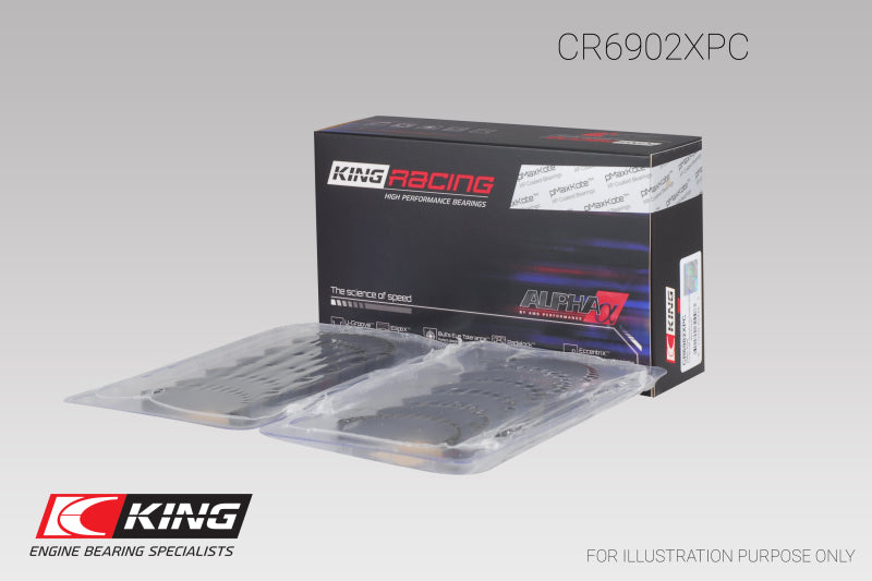 King Engine Bearings Rod Bearing Set - pMaxKote Size STDX for Nissan VQ35HR/VQ37VHR/VR30DTT