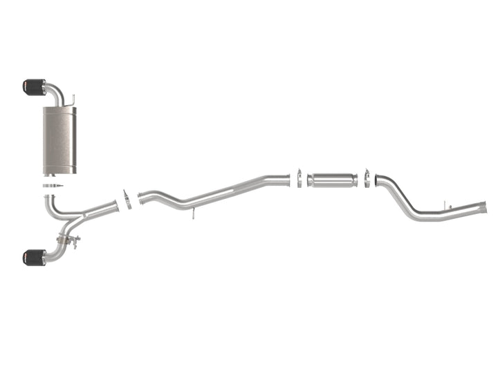 Afe Power Takeda Exhaust System with Carbon Tips for 2021 Toyota Supra 2.0L