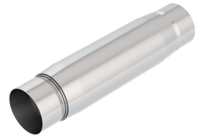Borla CrateMuffler Resonator Option 3in Center/Center - 3.5in Round x 10in - Null Sound Center/Center - OneFastShop