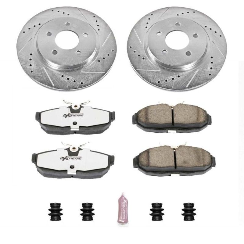 PowerStop Rear Z26 Street Warrior Brake Kit for 05-11 Ford Mustang