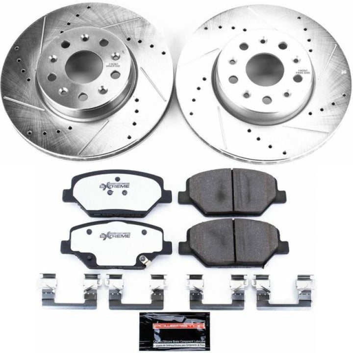 PowerStop Z26 Street Warrior Brake Kit for 16-19 Chevrolet Camaro LS LT - OneFastShop