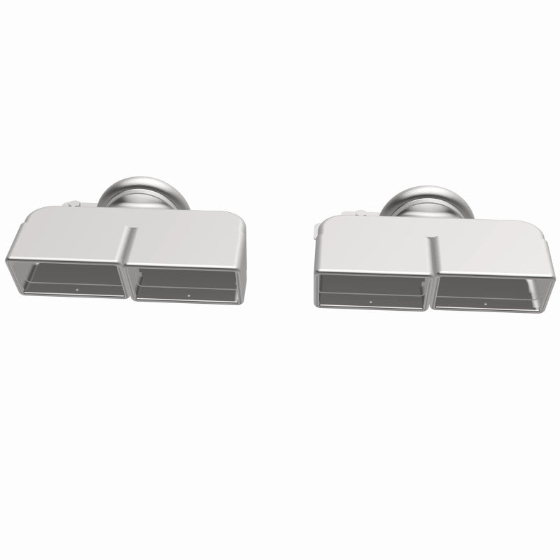 Magnaflow Tip 1-Set Quad Square for 2009-2013 Dodge Challenger R/T, SE, SRT8, SXT, and 2012 Challenger R/T Classic, SXT Plus