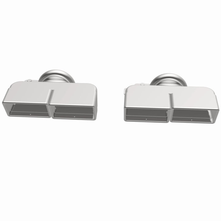 Magnaflow Tip 1-Set Quad Square for 2009-2013 Dodge Challenger R/T, SE, SRT8, SXT, and 2012 Challenger R/T Classic, SXT Plus