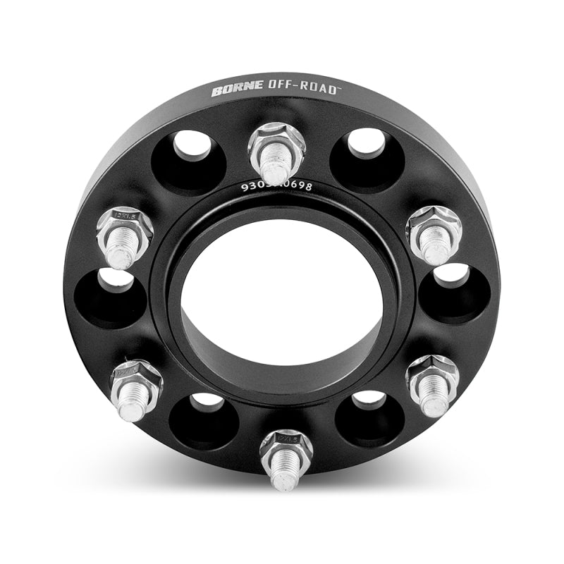 Mishimoto Borne Off-Road 25mm Wheel Spacers - 6x135, M14x1.5, 87.1mm Hub - Black - Pair