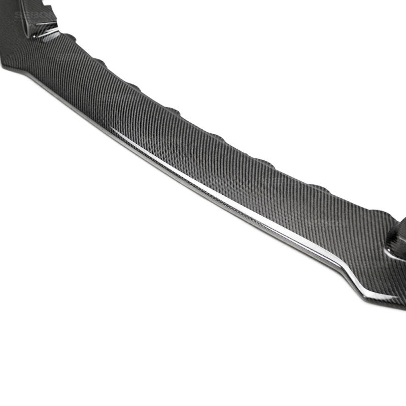 Seibon TA-Style Gloss Carbon Fiber Front Bumper Lip for 2017 Honda Civic Type R - OneFastShop