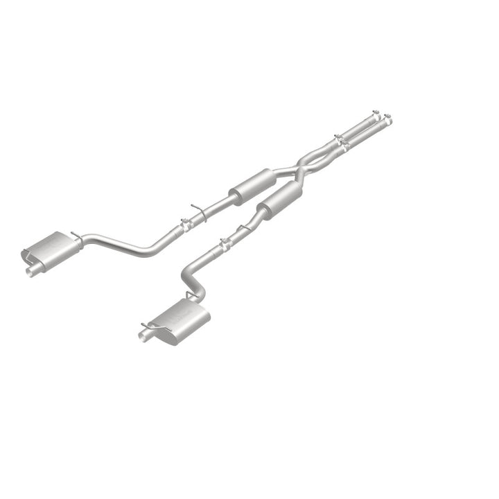 Magnaflow Cat-Back SS 2.5in Dual Split Rear Exit OEM Tips for 15-16 Dodge Charger Chrysler 300 5.7L V8 - OneFastShop