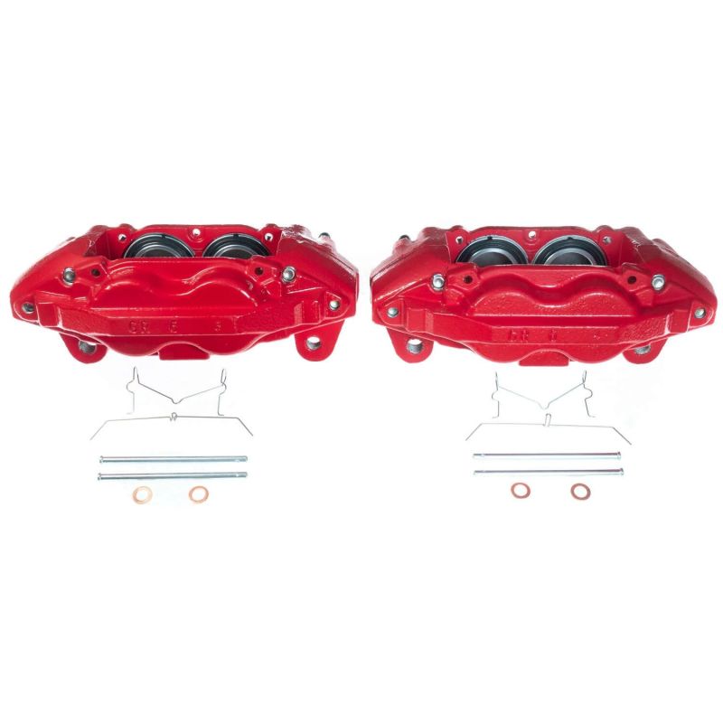 PowerStop Front Red Calipers Pair for 2016-2021 Toyota Sequoia - OneFastShop