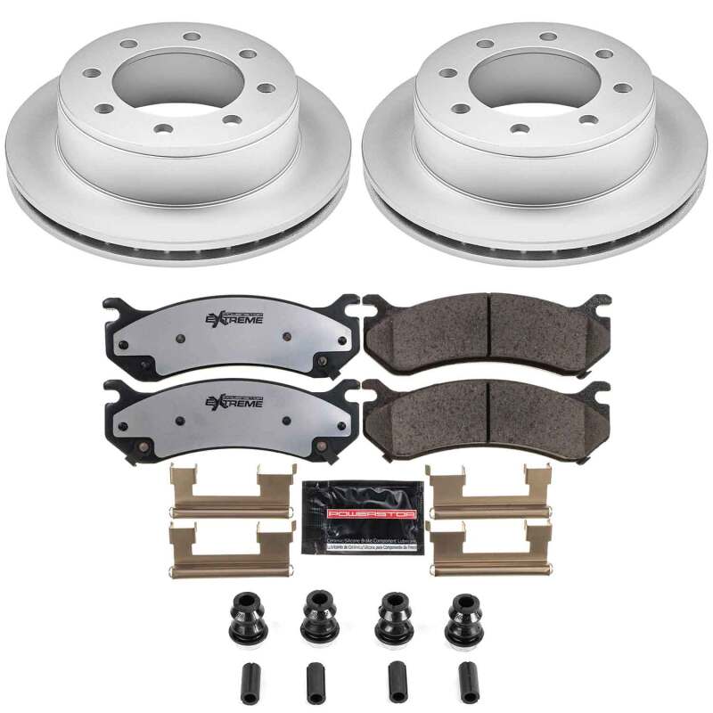 PowerStop Z36 Rear Coated Brake Kit - Chevrolet Silverado 2500 HD / GMC Sierra 2500 HD 1999-2013