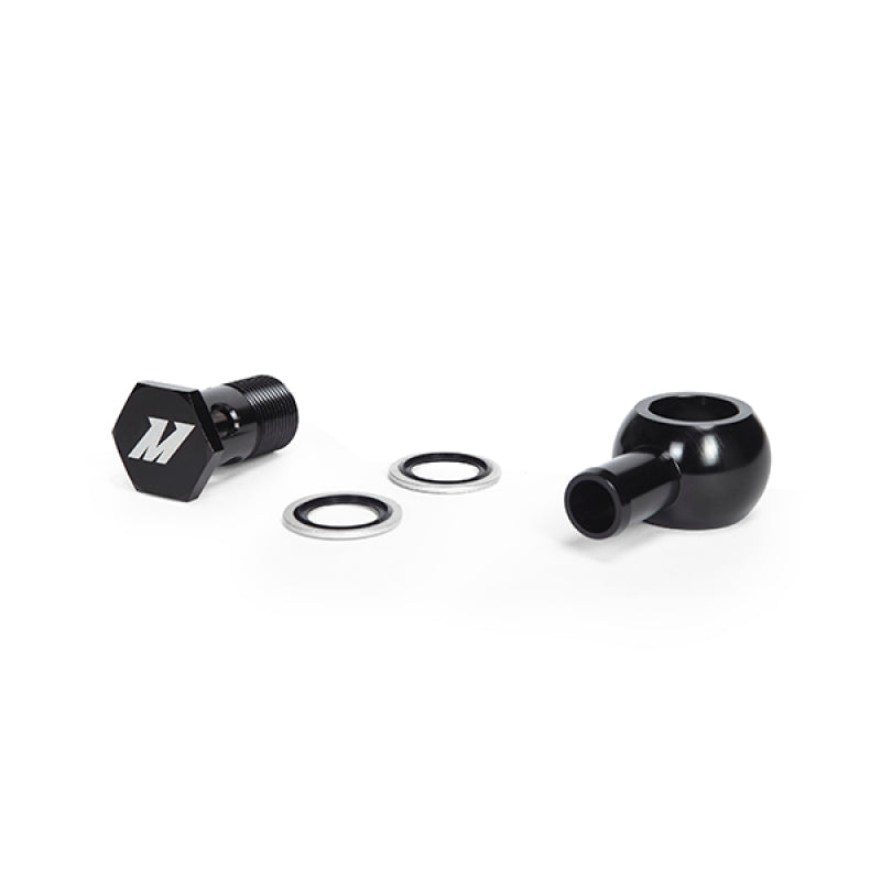 Mishimoto Black M20 x 5/8 Straight Banjo Fitting with Bolt - OneFastShop