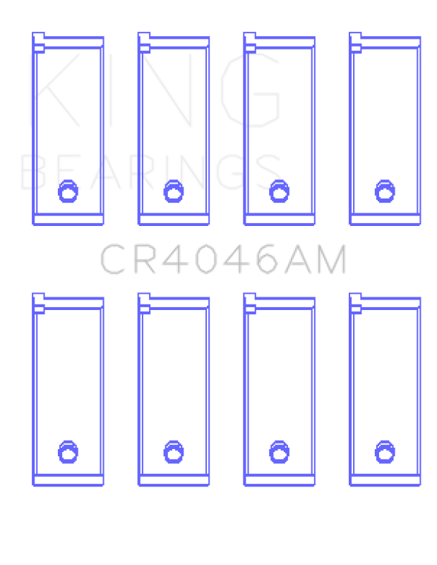 King Engine Bearings Rod Bearing Set - Size STD for Acura D16A1
