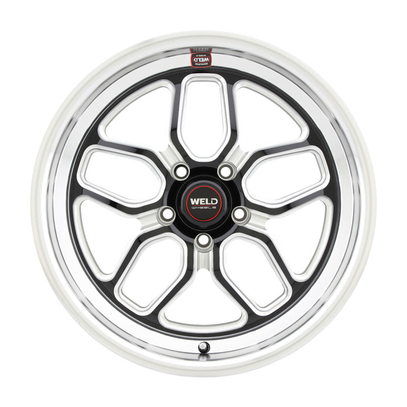 Weld S152 Laguna Drag Wheel 18x10.5 5x120.65 ET65 BS8.25 Gloss Black MIL Dia 78.1