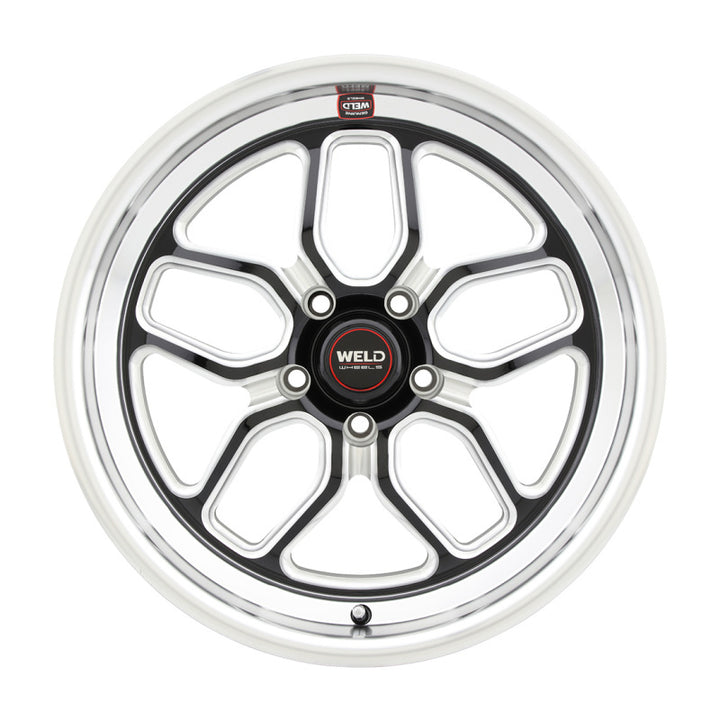 Weld S152 Laguna Drag Wheel 18x10.5 5x120.65 ET65 BS8.25 Gloss Black MIL Dia 78.1