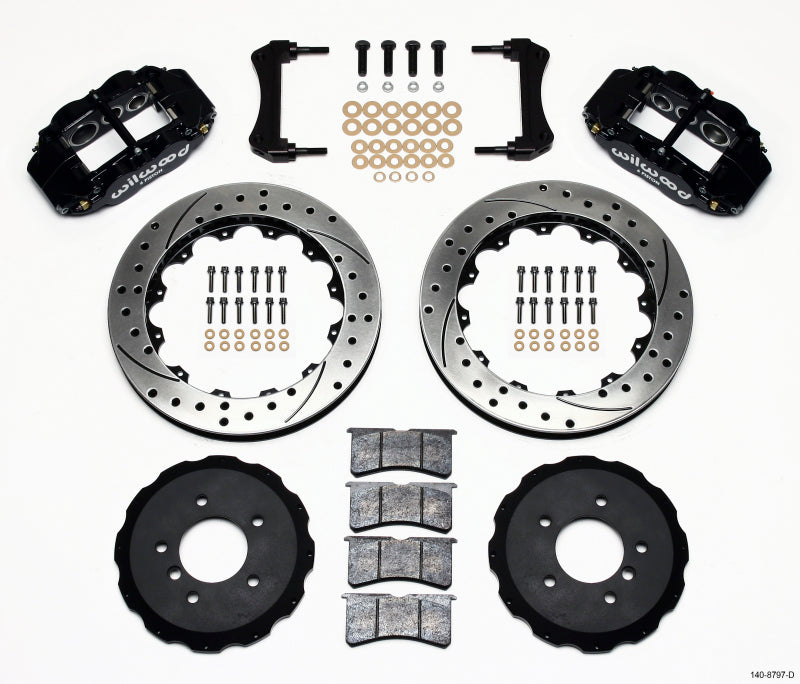 Wilwood Narrow Superlite 6R Front Hat Kit 13.06in Drilled BMW M3 1995-1999 - OneFastShop