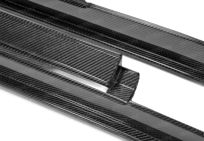 Seibon Carbon Fiber Side Skirts Pair for 12-13 Nissan GTR R35 SS-Style - OneFastShop