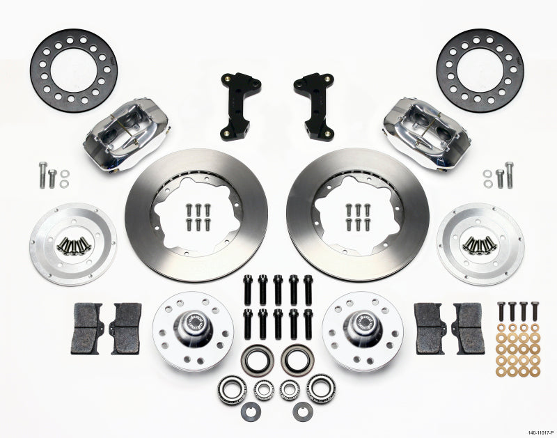 Wilwood Forged Dynalite Front Kit 11.00in Polished For 74-80 Pinto/Mustang II Disc Spindle Only - OneFastShop