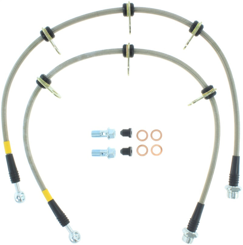 StopTech Rear Stainless Steel Brake Lines for 08-12 Toyota Sequoia - OneFastShop