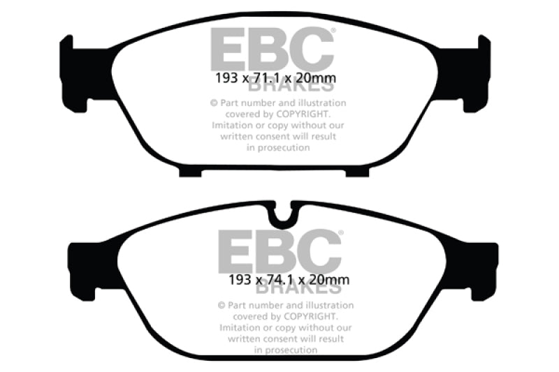 EBC Redstuff Front Brake Pads for 2012-2018 Audi A6 Quattro 3.0 Supercharged