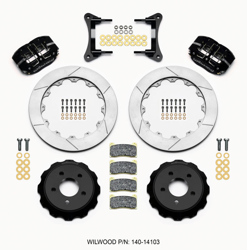Wilwood Dynapro Radial Front Drag Kit 12.88 Vented 2015-2017 Ford Mustang GT EcoBoost Shelby V6 - OneFastShop