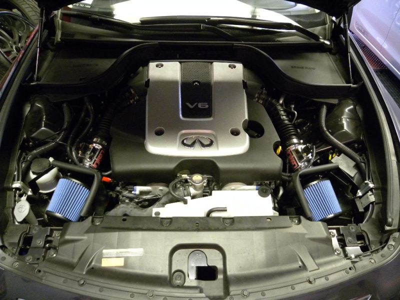 Injen Dual Black Short Ram Intake with MR Technology for 2011-2012 Infiniti G25 2.5L V6