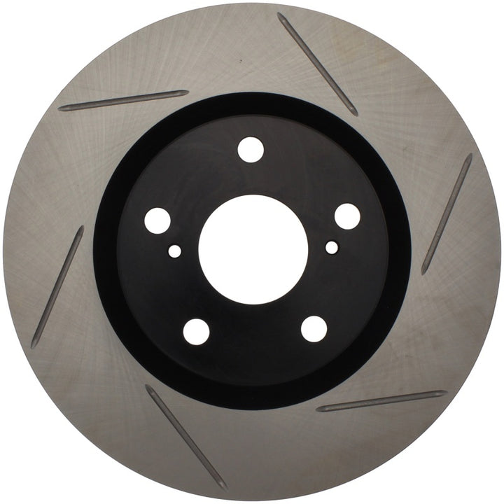StopTech Power Slot Slotted Left Front Rotor for Lexus Pontiac Toyota - OneFastShop