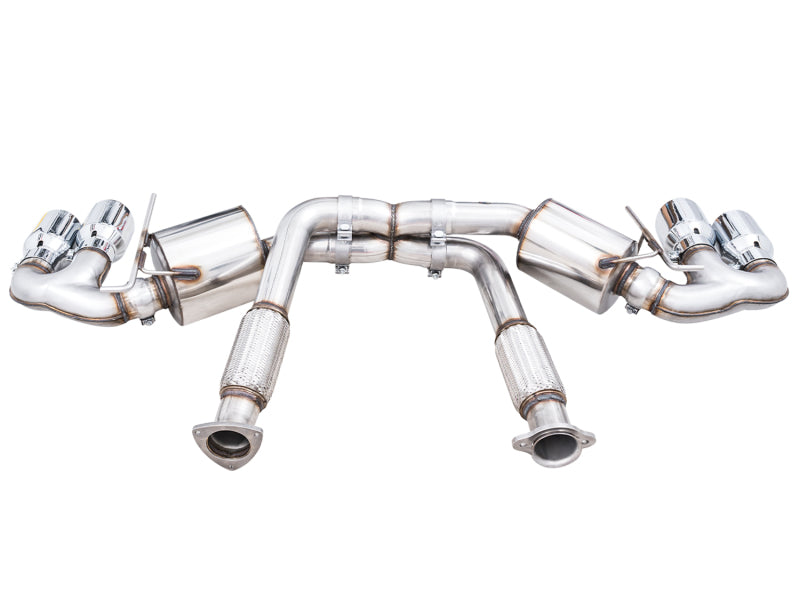 AWE Tuning Touring Edition Exhaust with Quad Chrome Silver Tips for 2020 Chevrolet Corvette (C8)