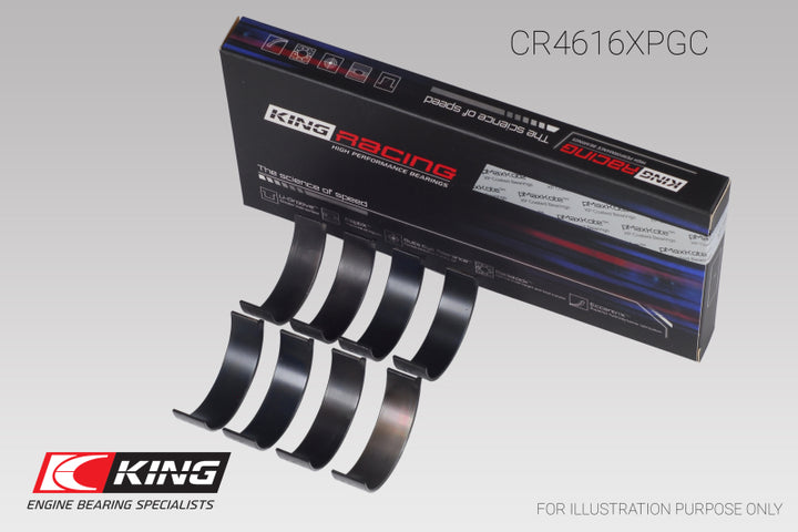 King Connecting Rod Bearing Set +0.05mm for Subaru FA20/ Toyota 4U-GSE - Subaru BRZ, Scion FR-S, Series.Blue, Series.Gray, Limited, Premium - OneFastShop