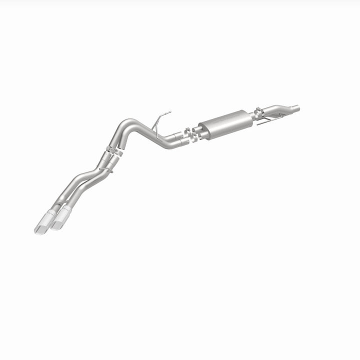 Magnaflow SS Catback Exhaust Dual Same Side Exit 3.5in Tips for 2011-2014 Ford F-150 3.7L 5.0L 6.2L - OneFastShop