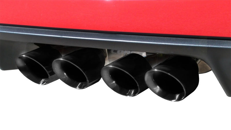 Corsa Xtreme Axle-Back Exhaust with Dual Black 3.5in Tips - Chevrolet Corvette C6 6.2L V8 (2009-2013) - OneFastShop