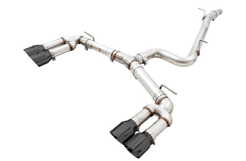 AWE Track Edition Cat-Back Exhaust - Audi S3 2015-2020 - 102mm Diamond Black Tips