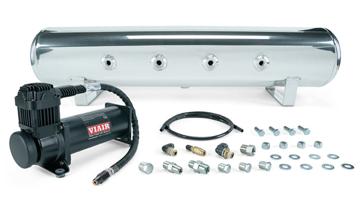 Air Lift 4 Gal. 7-Port Tank – with Viair 444b Blk Compressor (Incl. Fittings & Mounting Hardware) - OneFastShop