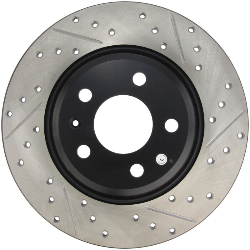 StopTech Power Slot Rear Left Drilled & Slotted Rotor for 09-10 Audi A4/A4 Quattro, 08-10 A5, 10 S4 - OneFastShop