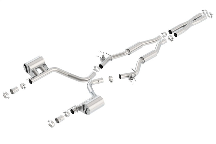 Borla S-Type Catback Exhaust for 15-16 Dodge Challenger SRT 392 Single Split Rear Exit No Tip