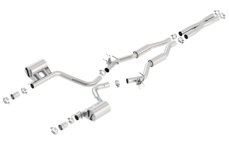 Borla S-Type Catback Exhaust for 15-16 Dodge Challenger SRT 392 Single Split Rear Exit No Tip - OneFastShop