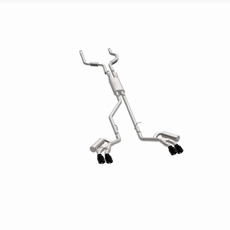 MagnaFlow 20-21 Ford Explorer 3.0L V6 Cat-Back Exhaust - Black Chrome Tips