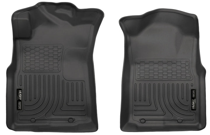 Husky Liners WeatherBeater Front Black Floor Liners for 05-15 Toyota Tacoma Crew/Extended/Standard Cab