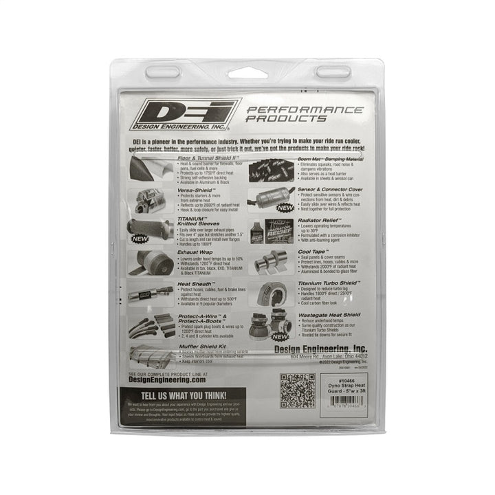 DEI Dyno Strap Heat Guard 5in w x 3ft - Aluminized.