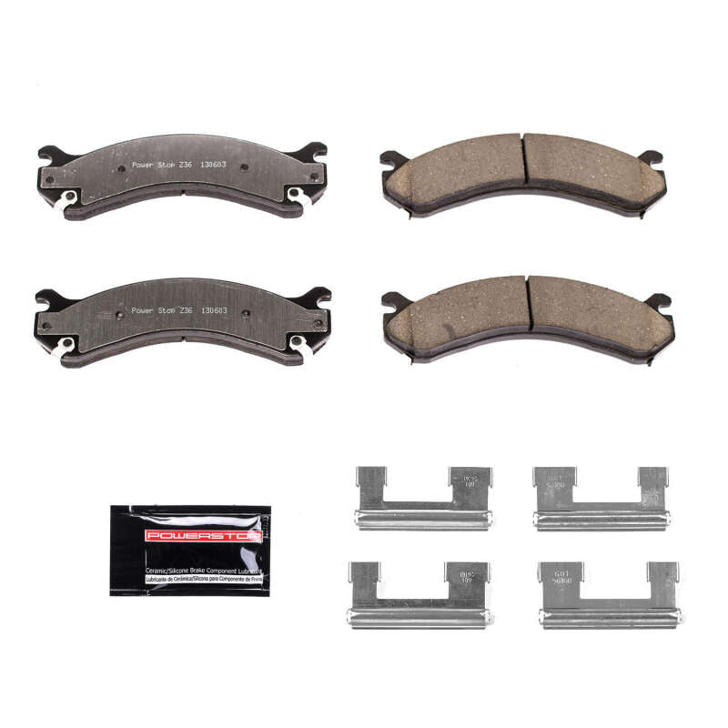 PowerStop Z36 Truck & Tow Rear Brake Pads - Chevrolet Silverado 3500 / GMC Sierra 3500 2001-2010