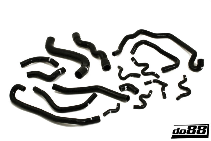 do88 Silicone Coolant Hose Kit - SAAB 9-3 2.8T V6 Turbo 2006-2011 - Black