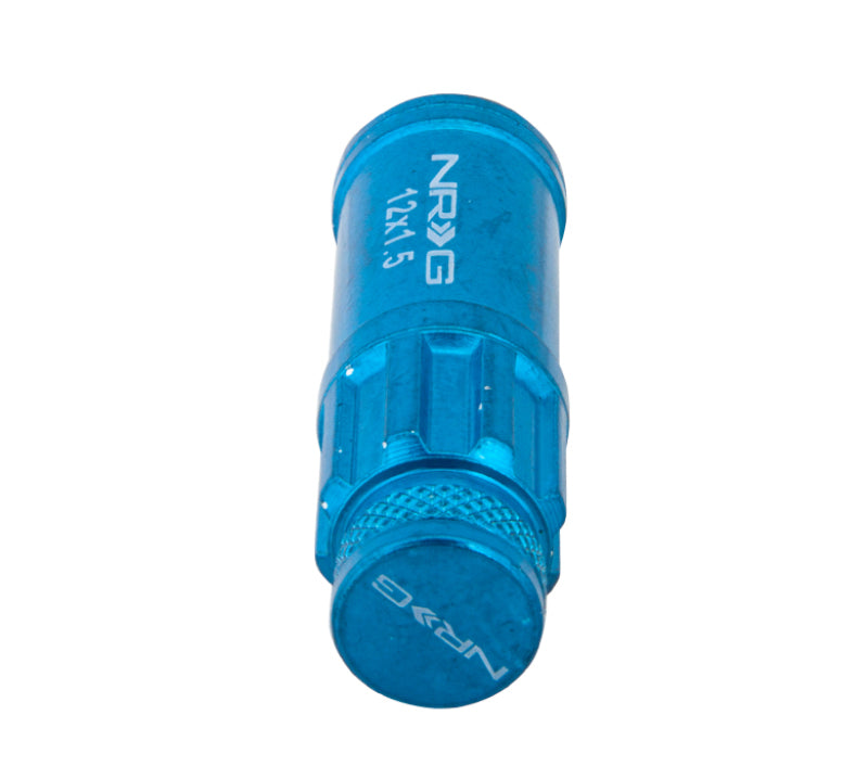 NRG 700 Series Steel Lug Nut Set M12x1.5 - 21 Pc with Locks - Blue, image 2