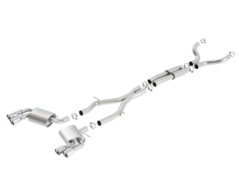 Borla ATAK Cat-Back Exhaust - Chevrolet Camaro 2016-2024 (6.2L) - Chrome Tips (140688), image 3