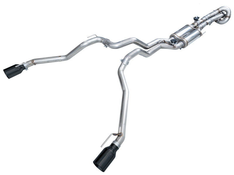 AWE SwitchPath Cat-Back Exhaust - Ford Ranger Raptor 3.0L 2024-2026 - Diamond Black Tips