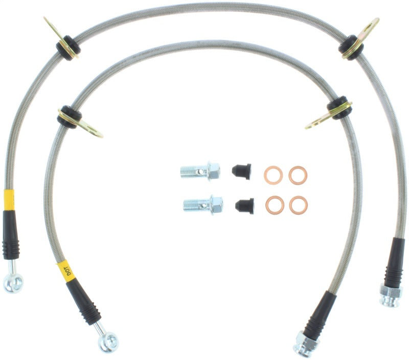 Stoptech Front SS Brake Lines for 06-09 Honda S2000 - OneFastShop