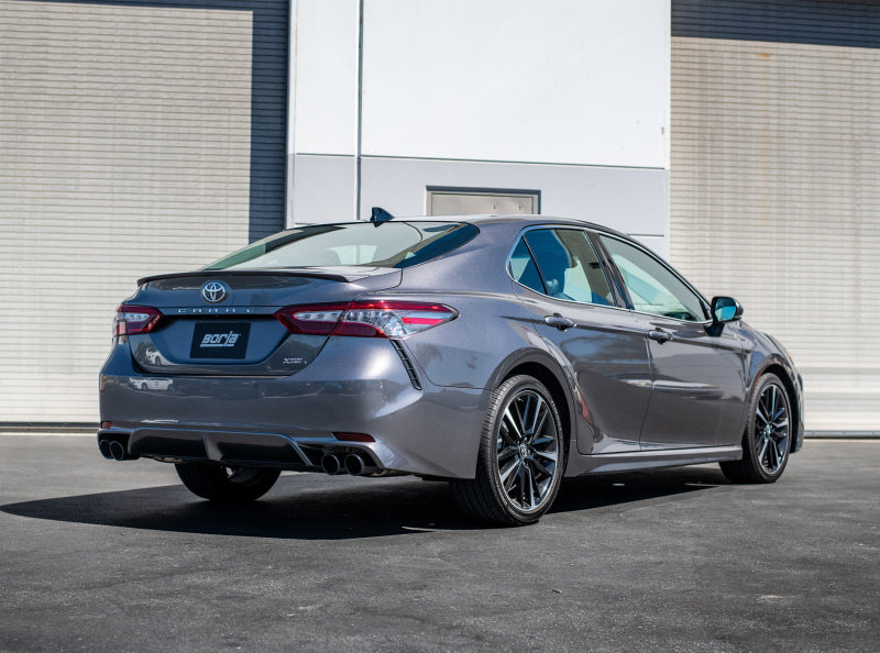 Borla Cat Back S-Type Exhaust Black Chrome for 18-20 Toyota Camry XSE - OneFastShop