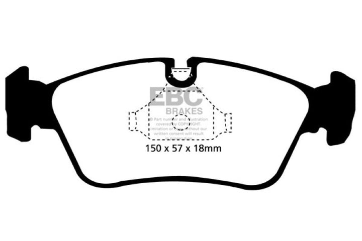 EBC Redstuff Front Brake Pads for 1999–2002 BMW Z3 2.5 - OneFastShop