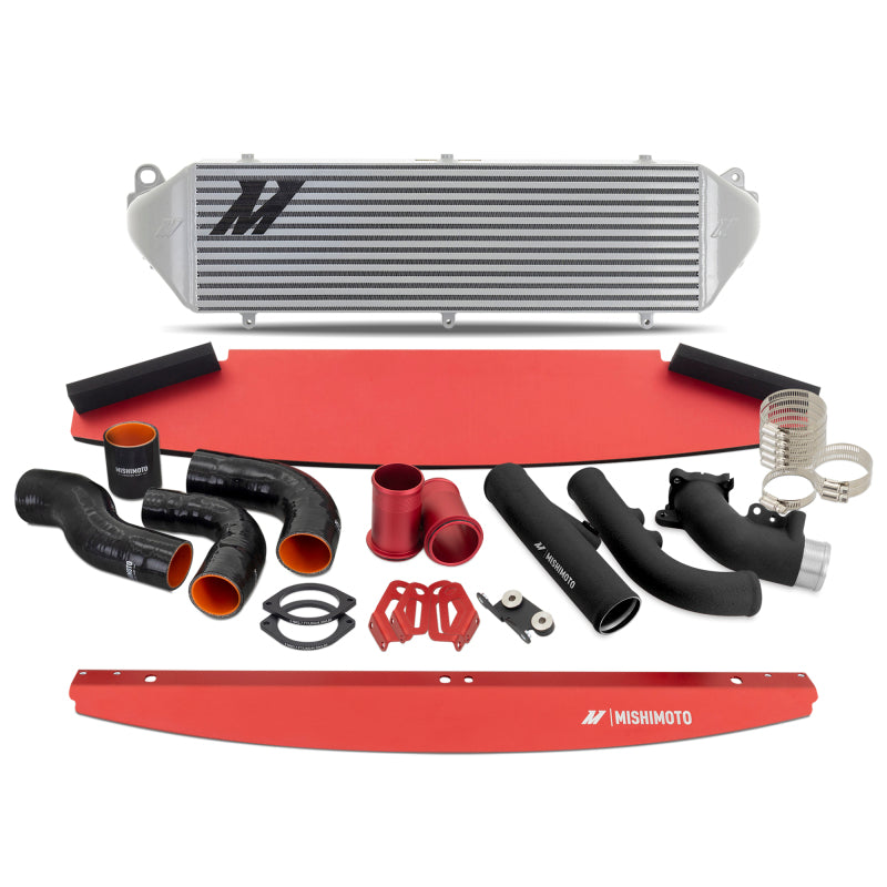 Mishimoto Silver Cooler Intercooler & Pipe Kit - Toyota GR Corolla 2023-2025 - Black Pipes