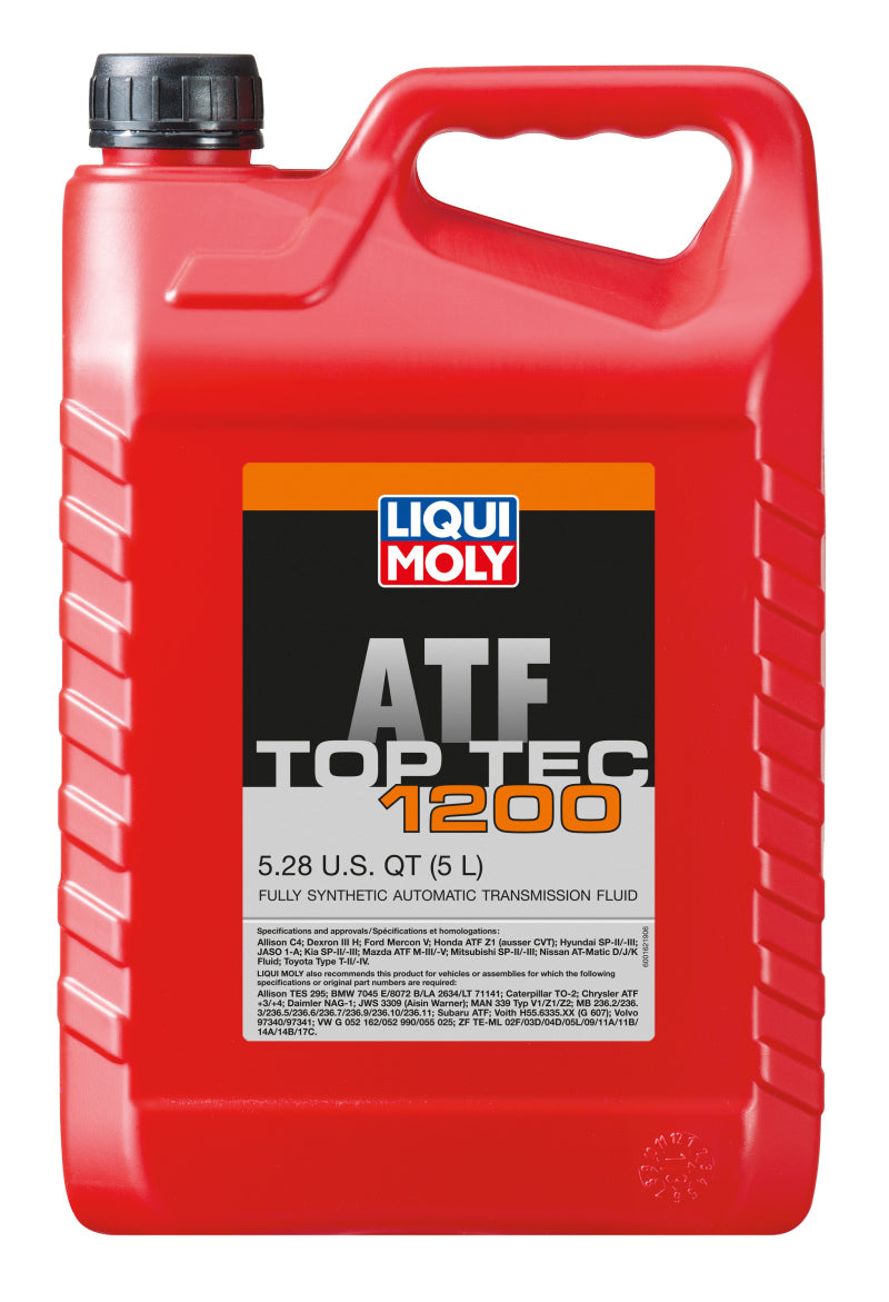 LIQUI MOLY Top Tec ATF 1200 5L Fluid - Compatible with Various Acura, BMW, and Audi Models