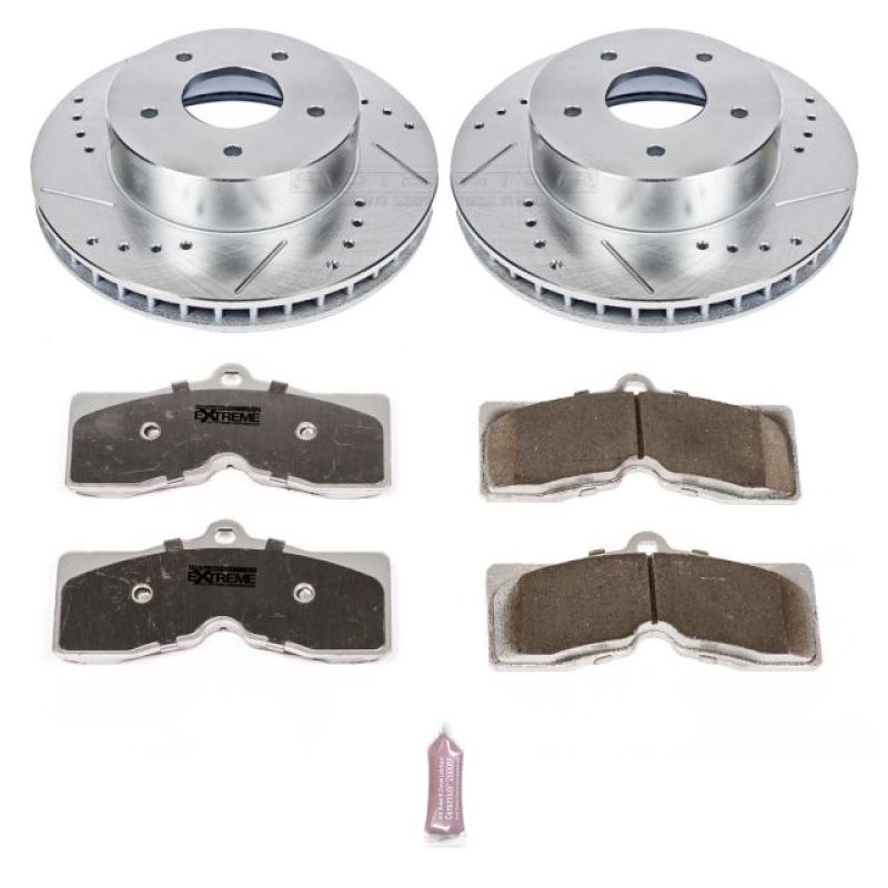 PowerStop Front Z26 Street Warrior Brake Kit for Chevrolet Corvette 63-82