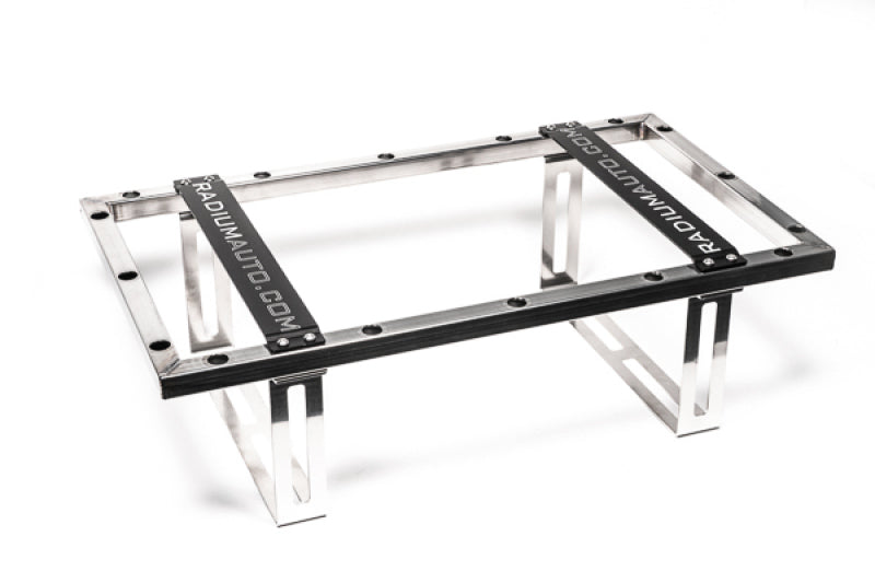 Radium Engineering Fuel Cell Weld-In Cage 10 Gallon Stainless Steel Construction Multi-Piece Design